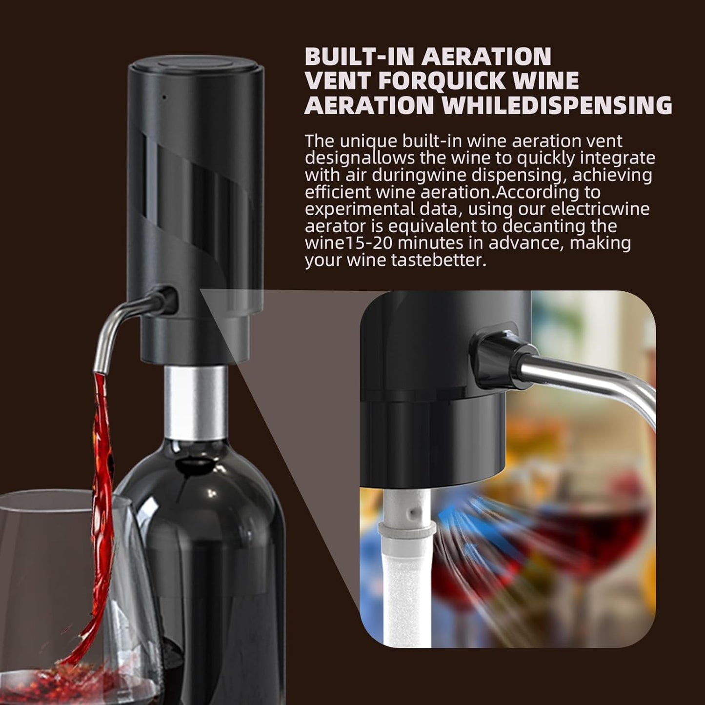 Electric Wine Aerator & Dispenser