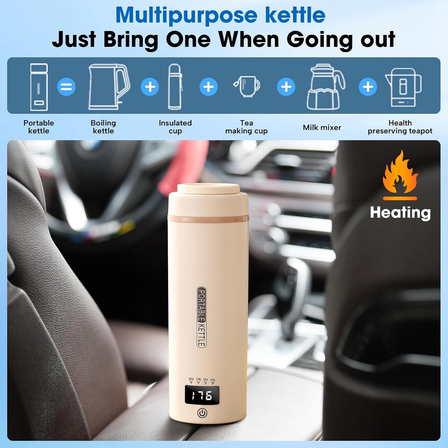 Portable Travel Electric Kettle