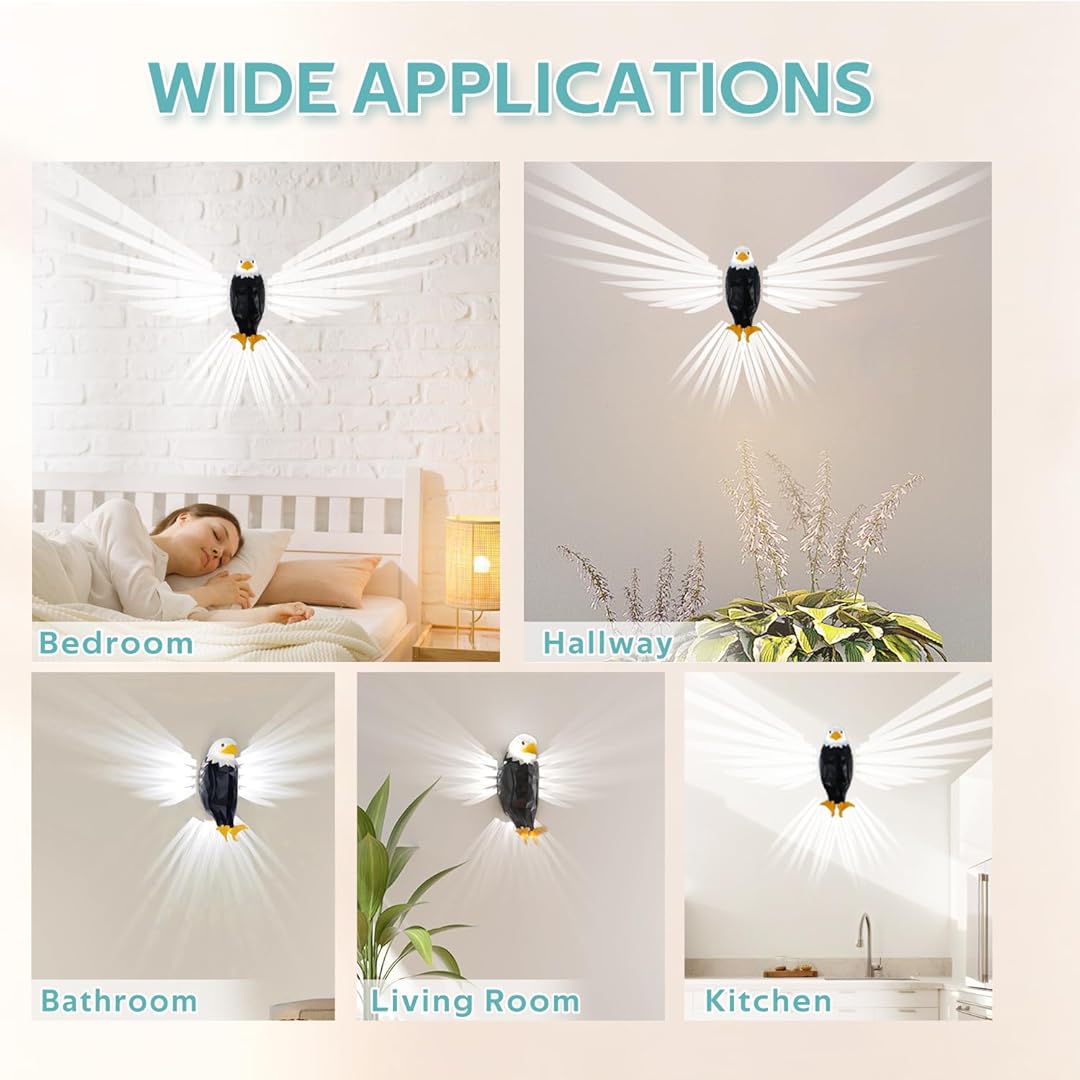 Eagle Magnetic Wall Night Light with Remote Control