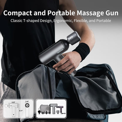 4-Rechargeable Heated Massager Gun Head with Hot and Cold Mode