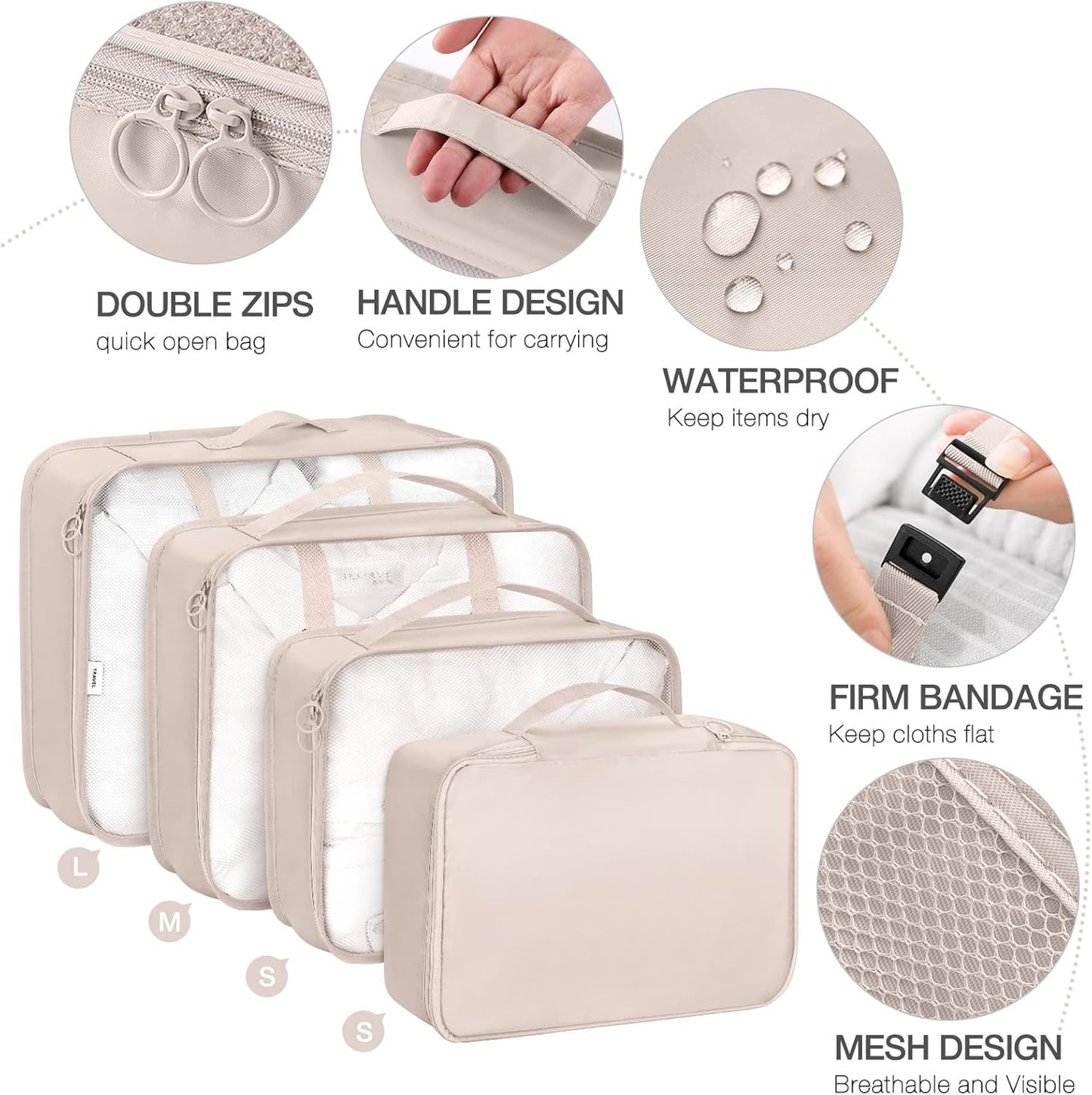 8 Pcs Travel Organizer Set