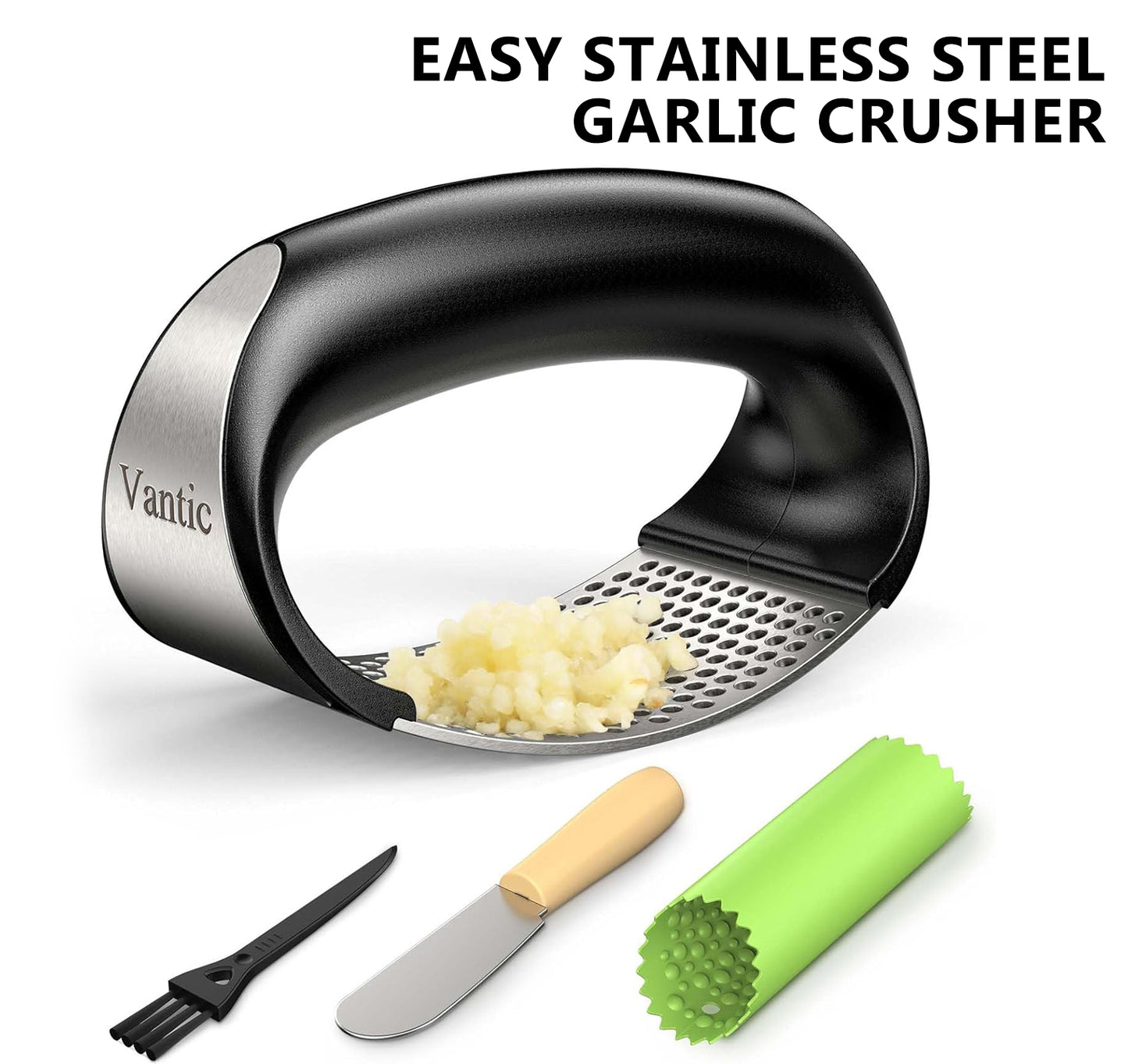 Easy Stainless Steel Garlic Crusher