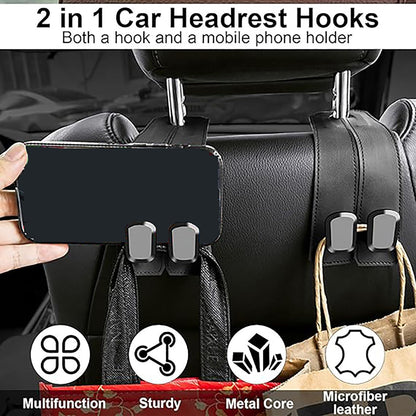Car Seat Back Double Hook - Pack of 2