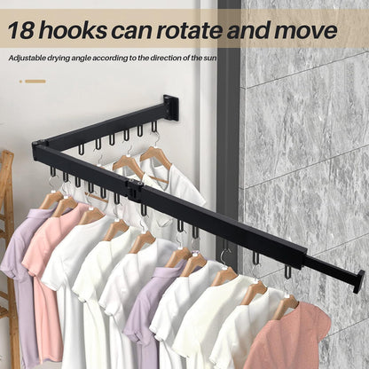 Wall Mounted Retractable Drying Rack