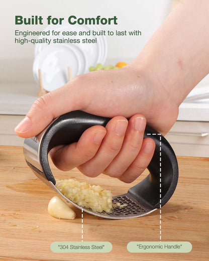 Easy Stainless Steel Garlic Crusher