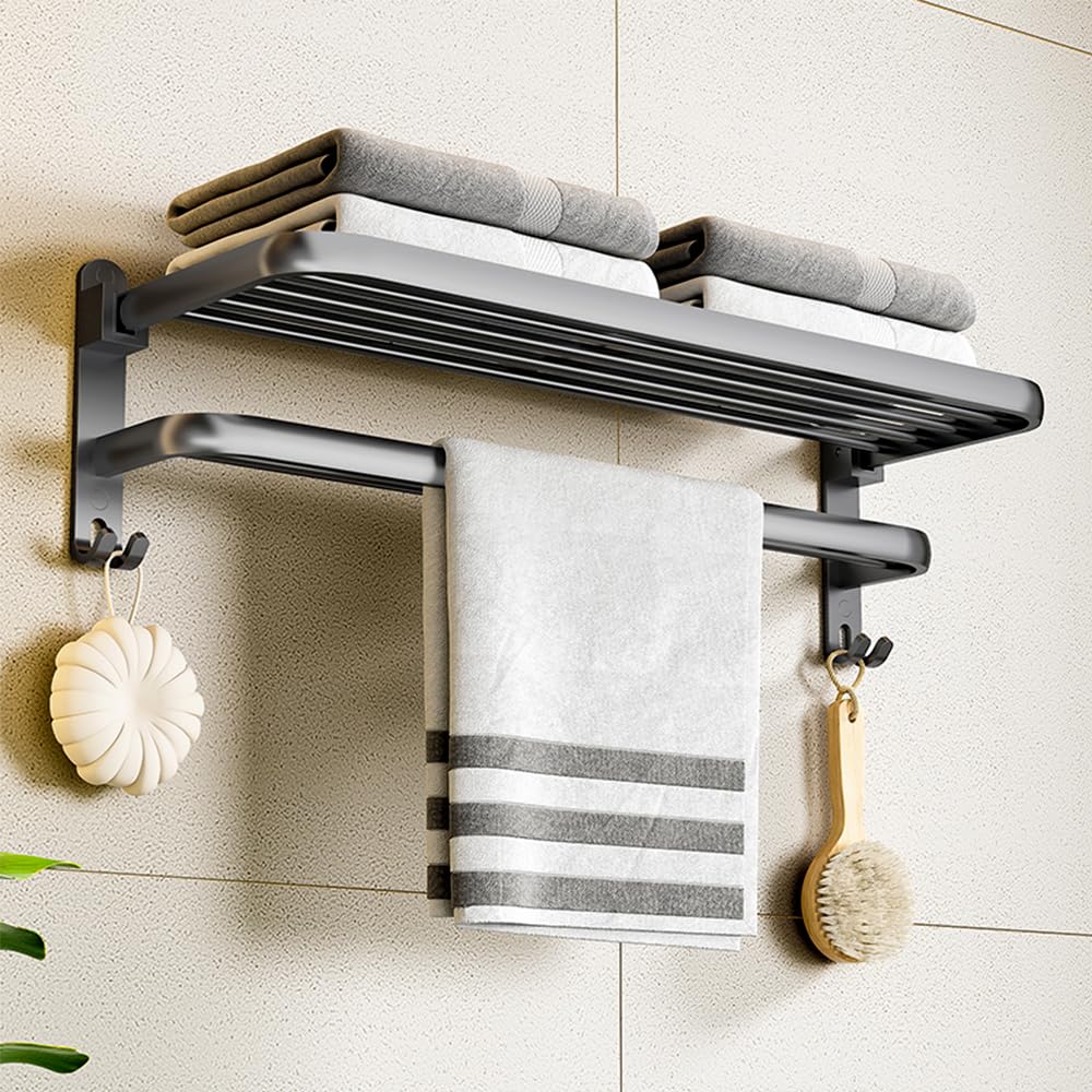 Wall Mounted Foldable Towel Rack
