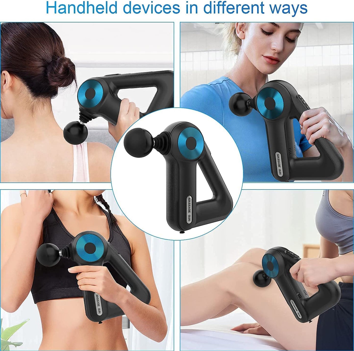 Motor Massage Gun With 12 Attachment Heads