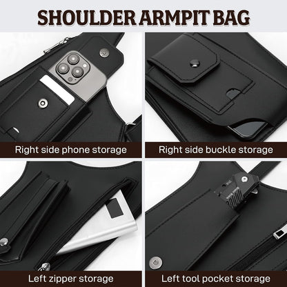 Multifunctional Underarm Satchel Zipper Bag