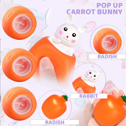 Pop Up Carrot Rabbit Toy | Buy 1 Get 1 Free