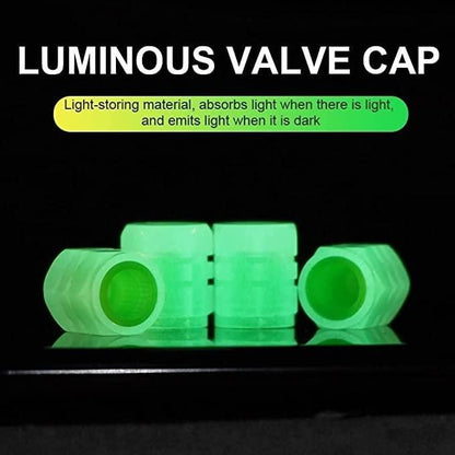 GlowRide™ Luminous Tyre Valve Caps (Set of 4)