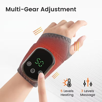 Rechargeable Heating Wrist Massager for Pain Relief