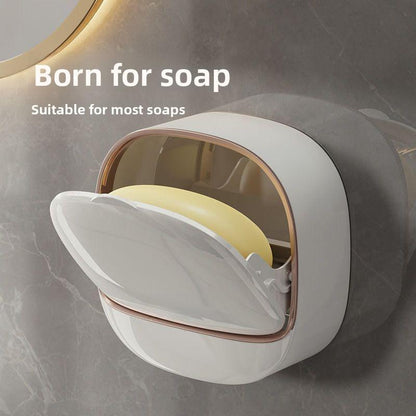 Wall Mounted Soap Holder With Lid