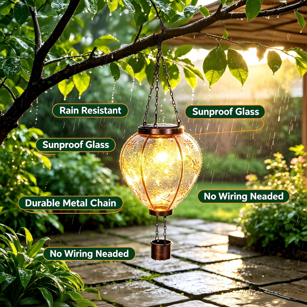 Solar Powered Hot Air Balloon Lantern