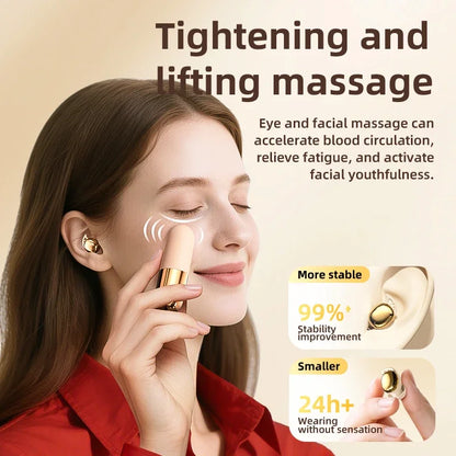 Wireless Bluetooth Earphones With Facial Vibration Massage