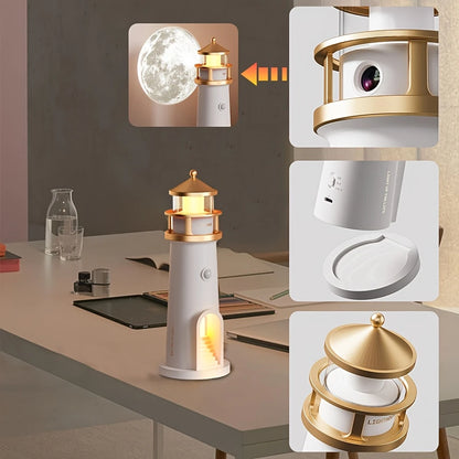 Lighthouse Projection Lamp With Bluetooth Speaker