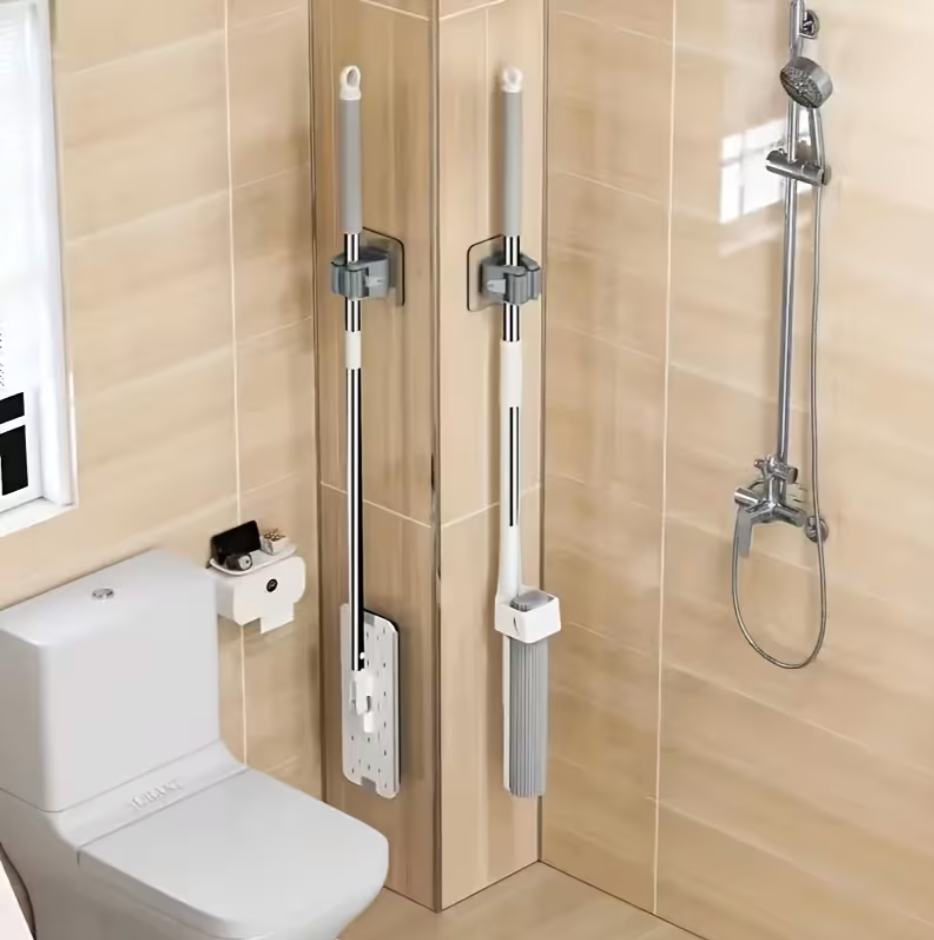 Wall Mounted Mop Organizer
