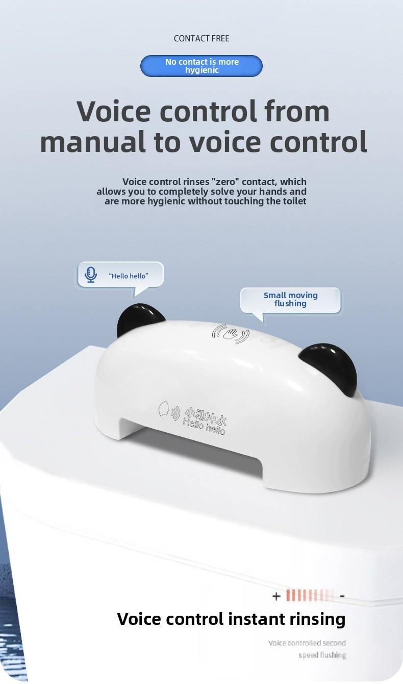 Voice Control Motion Sensor Toilet Flusher