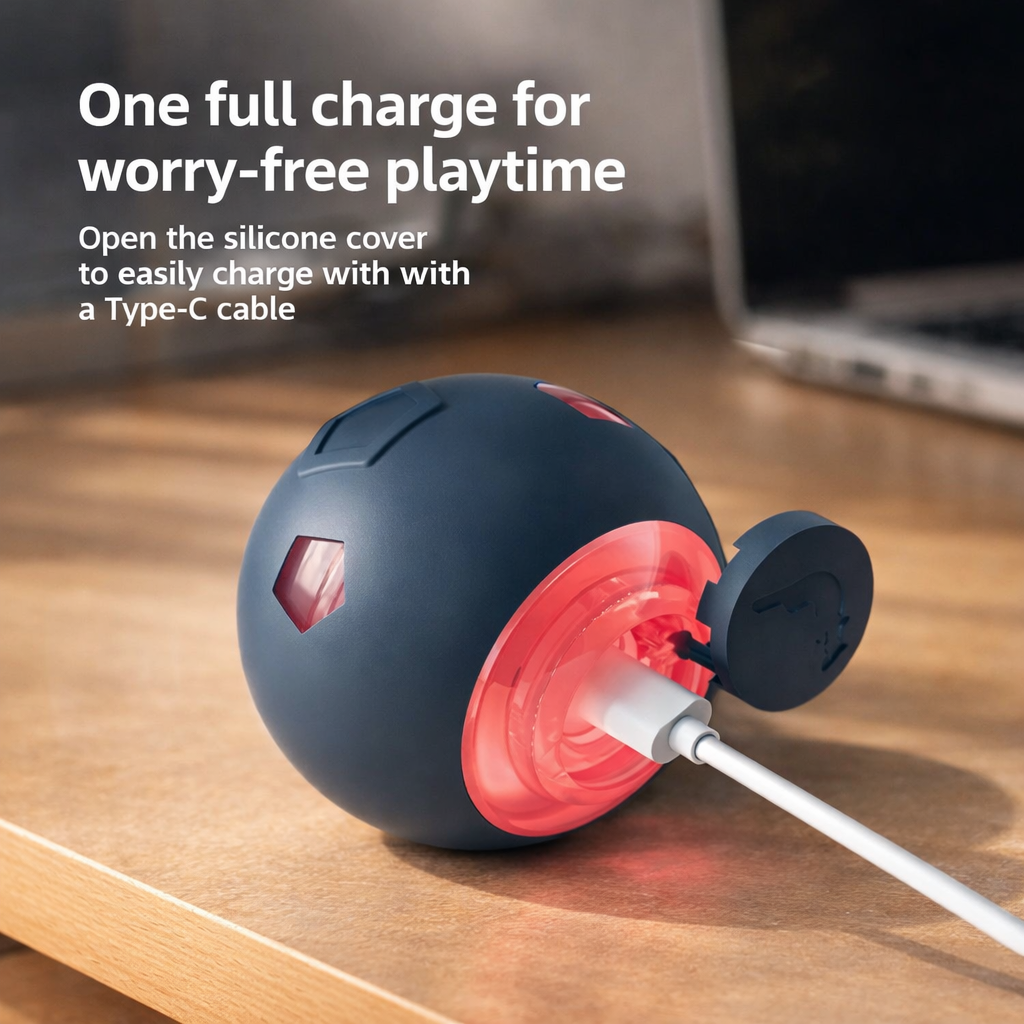 Smart Rechargeable Interactive Pet Ball