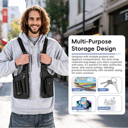Multifunctional Underarm Satchel Zipper Bag
