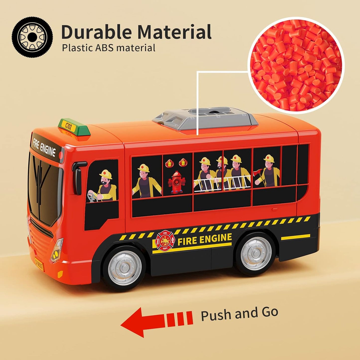 2-in-1 Bus Driving Simulation Toy