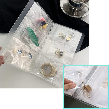 Transparent Jewelry Storage Book- 120 slots