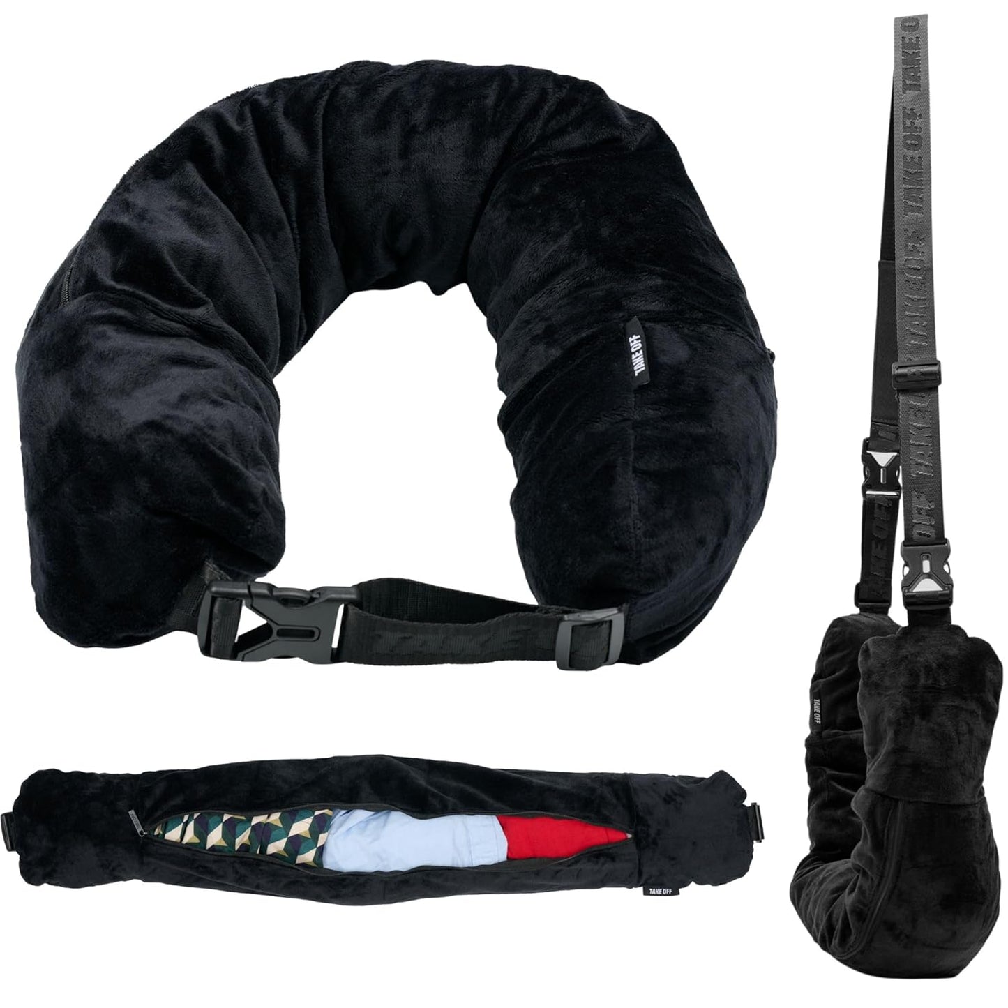 Stuffable Neck Pillow For Travel