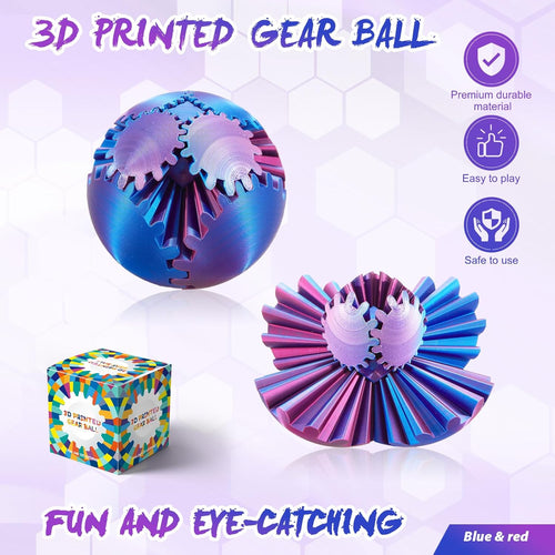 3D Printed Fidget Gear Ball