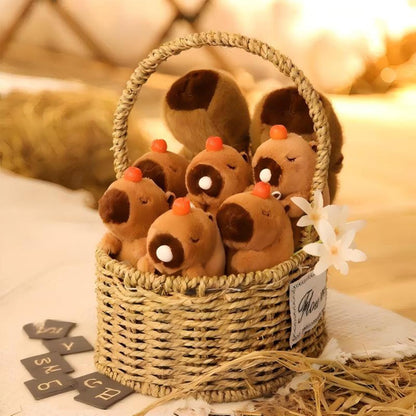 PupTales™  Capybara Plush Keychain Toy