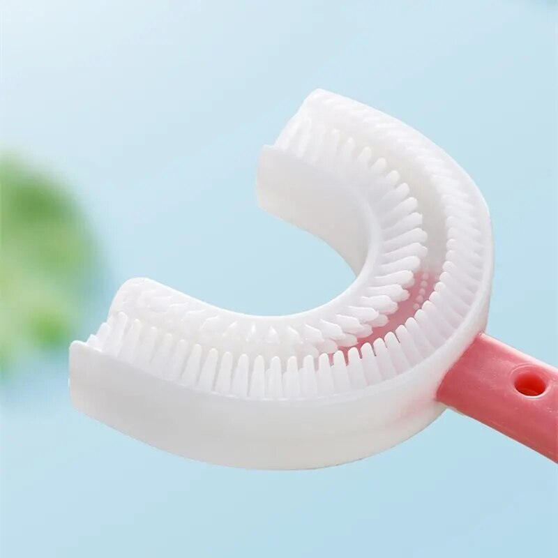 U Shaped Soft Toothbrush For Kids (Pack of 3)