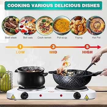 Electric Double Induction Kitchen Burner