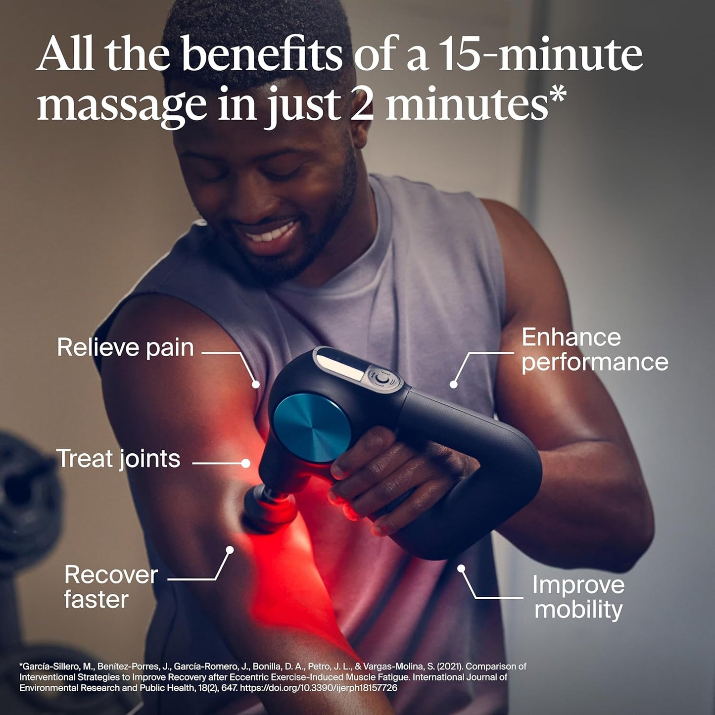 Motor Massage Gun With 12 Attachment Heads