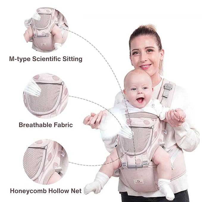3-in-1 Baby Sling Carrier With Hip Cushion