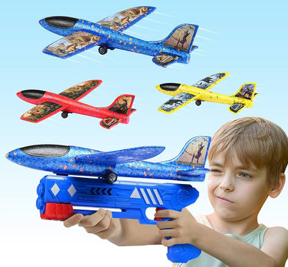 Flying Airplane With Shooting Gun