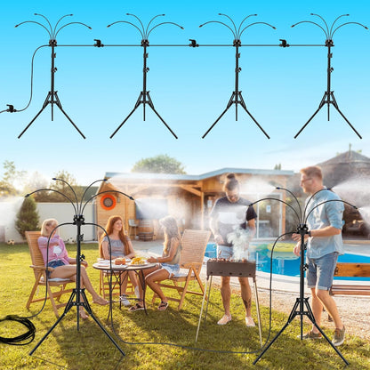 Portable Outdoor Cooling Misting Tripod Stand (Adjustable Height)