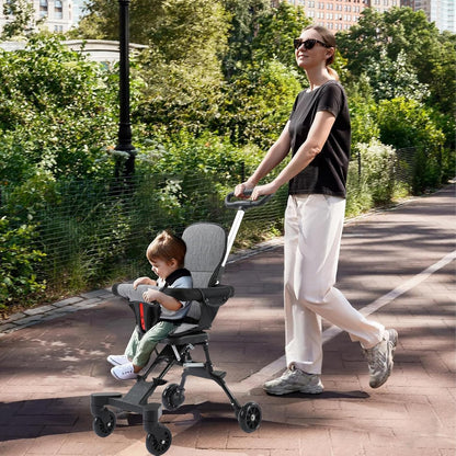Lightweight Foldable Baby Stroller – Compact, Travel-Friendly, with Recline & Large Storage