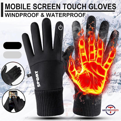 Anti-Slip Waterproof Touch Screen Thermal Gloves