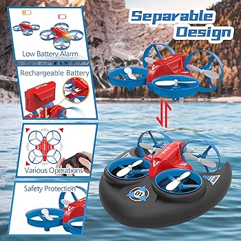 3-in-1 Remote Control Hovercraft Boat | Car | Plane with Multiple Modes