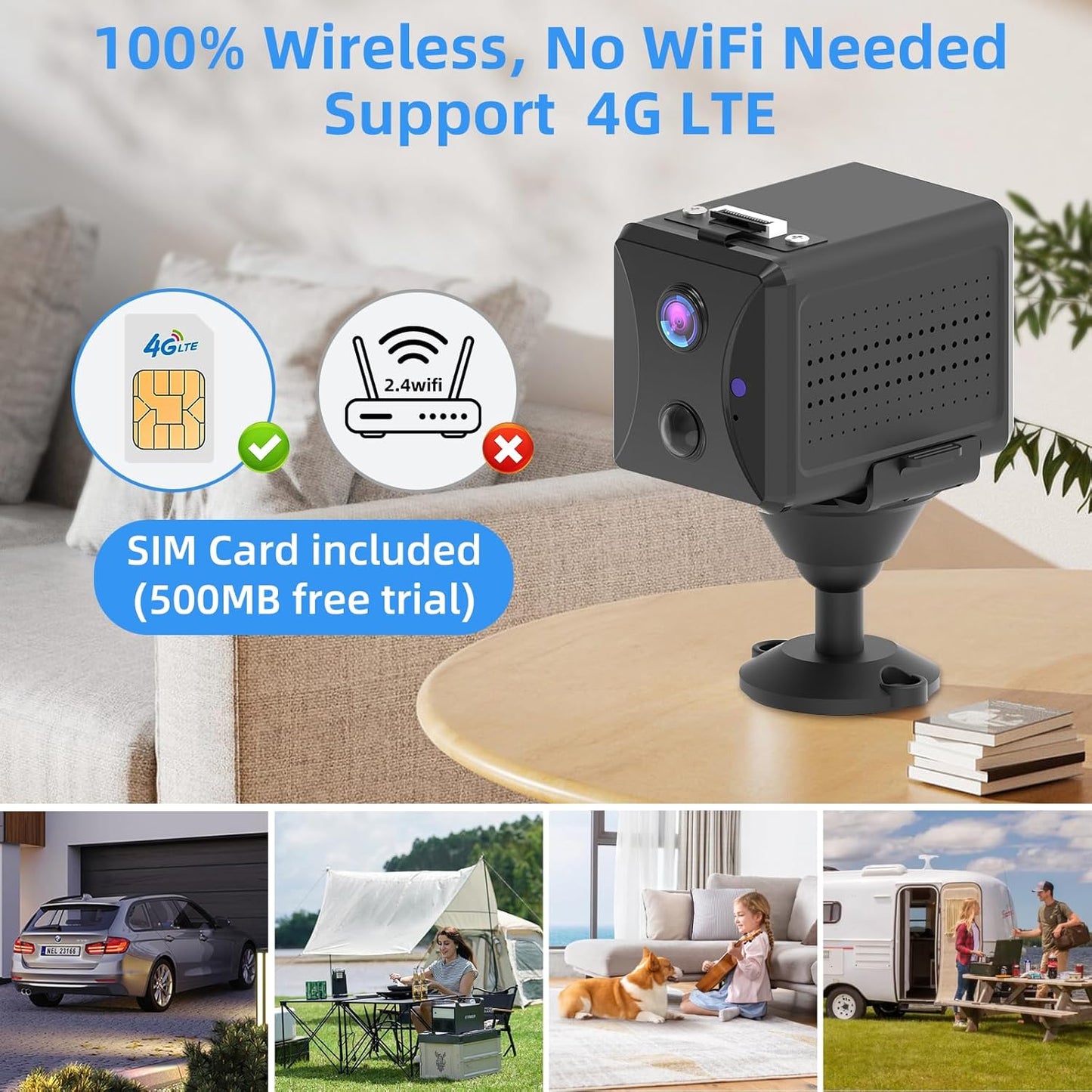 Wireless WIFI Night Vision Camera With Two-Way Audio System