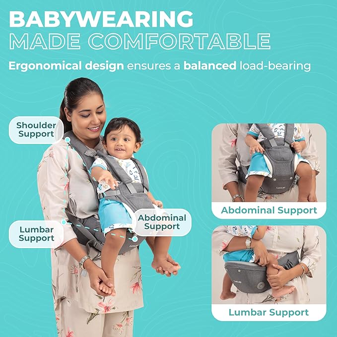 3-in-1 Baby Sling Carrier With Hip Cushion