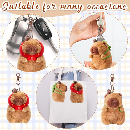 PupTales™  Capybara Plush Keychain Toy