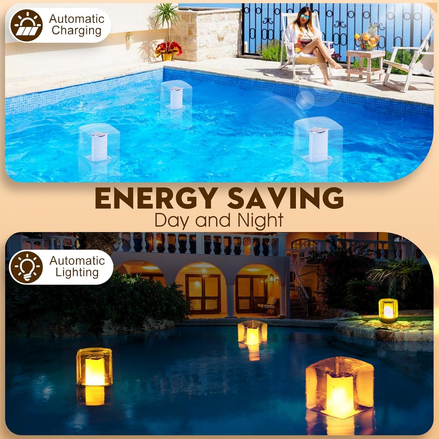 Solar Floating Pool Light