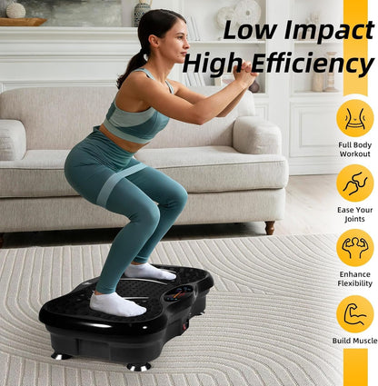 Lymphatic Vibrating Platform With Stretch Bands