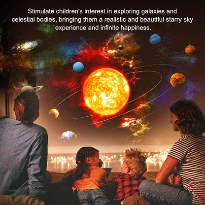 Galaxy Night Light Projector – 13 Film Modes with 360° Rotation