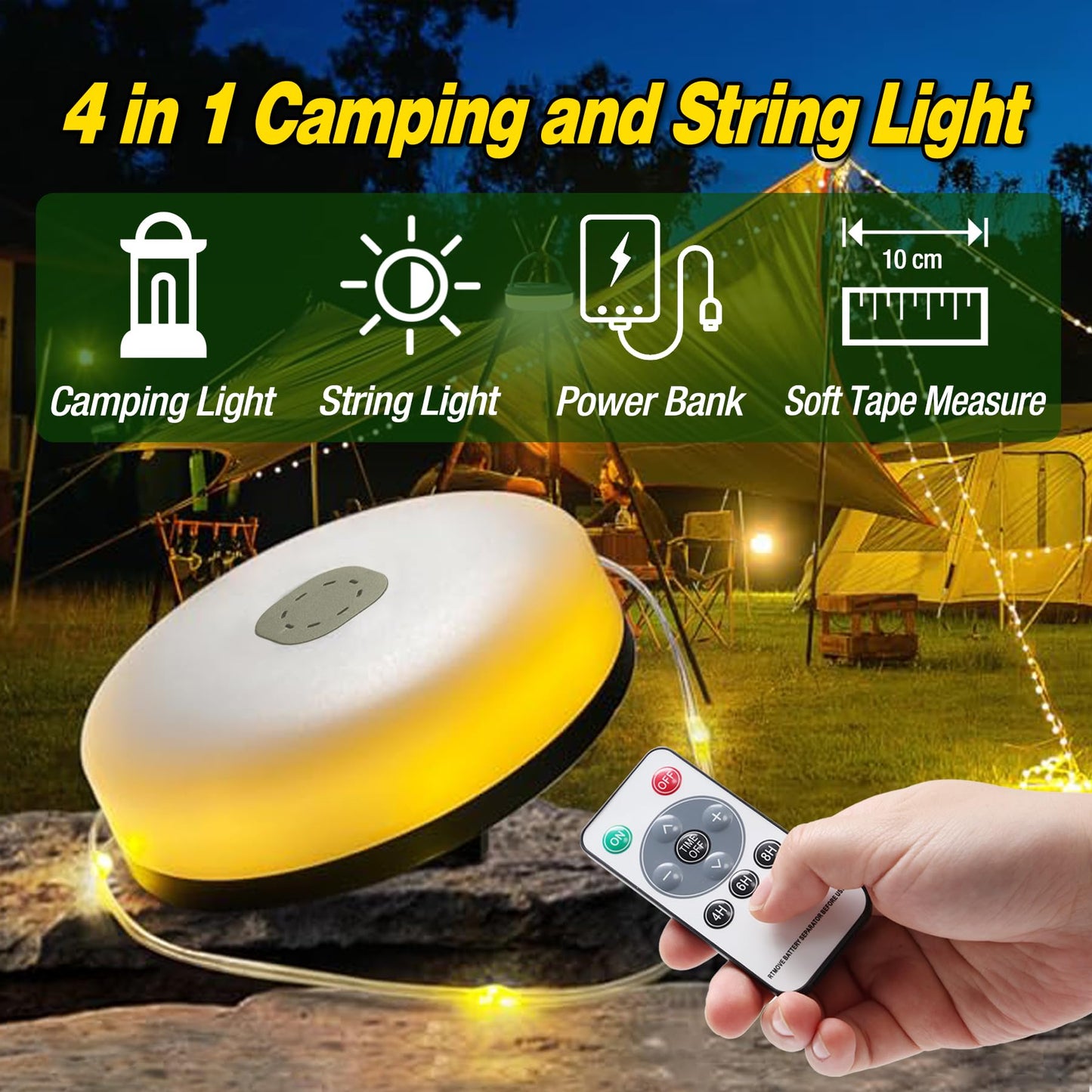 4 in 1 Camping and String Light