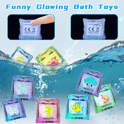 12 Light Ice Cube Bath Toy for Babies