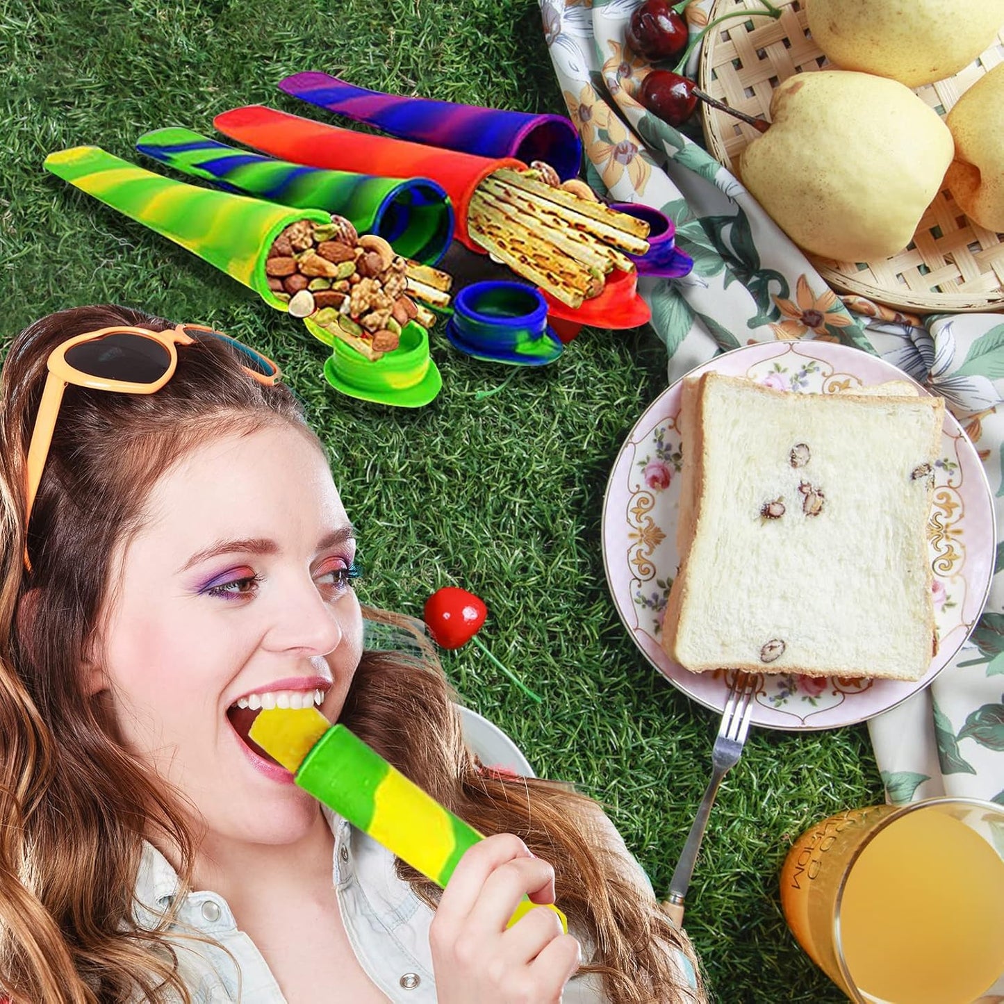 Reusable Silicone Popsicles Maker (Pack Of 4)