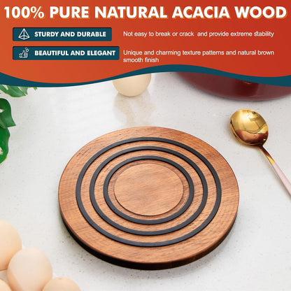 Magnetic Wooden Trivet for Hot Dishes