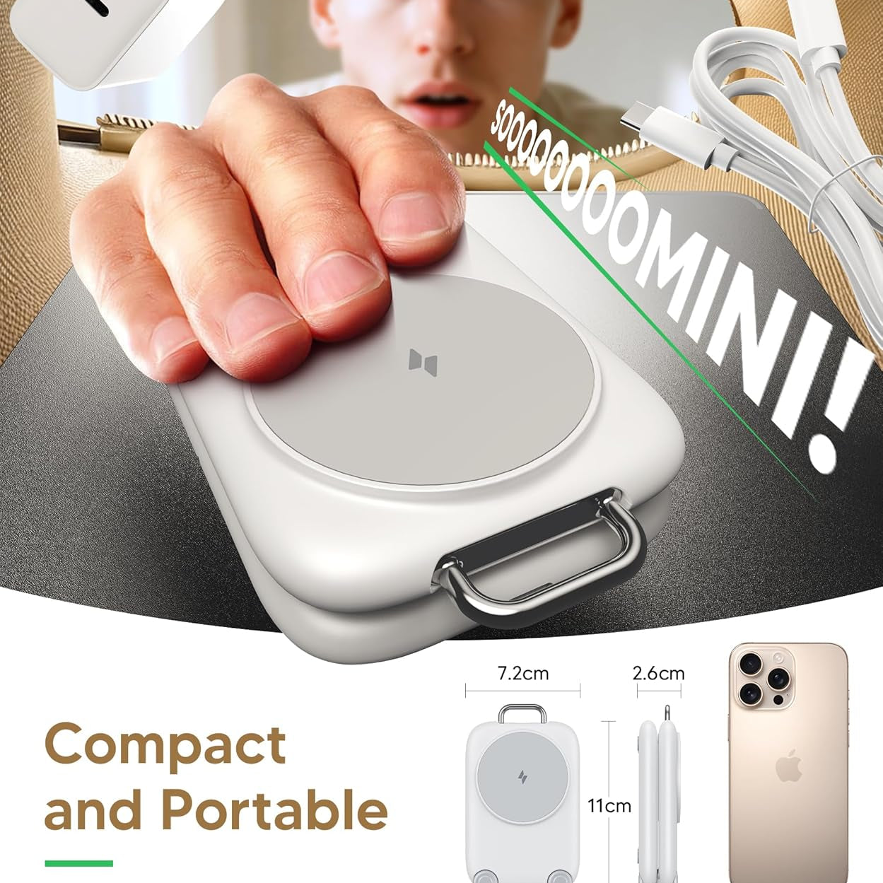 3 in 1 Suitcase Magnetic Wireless Charger