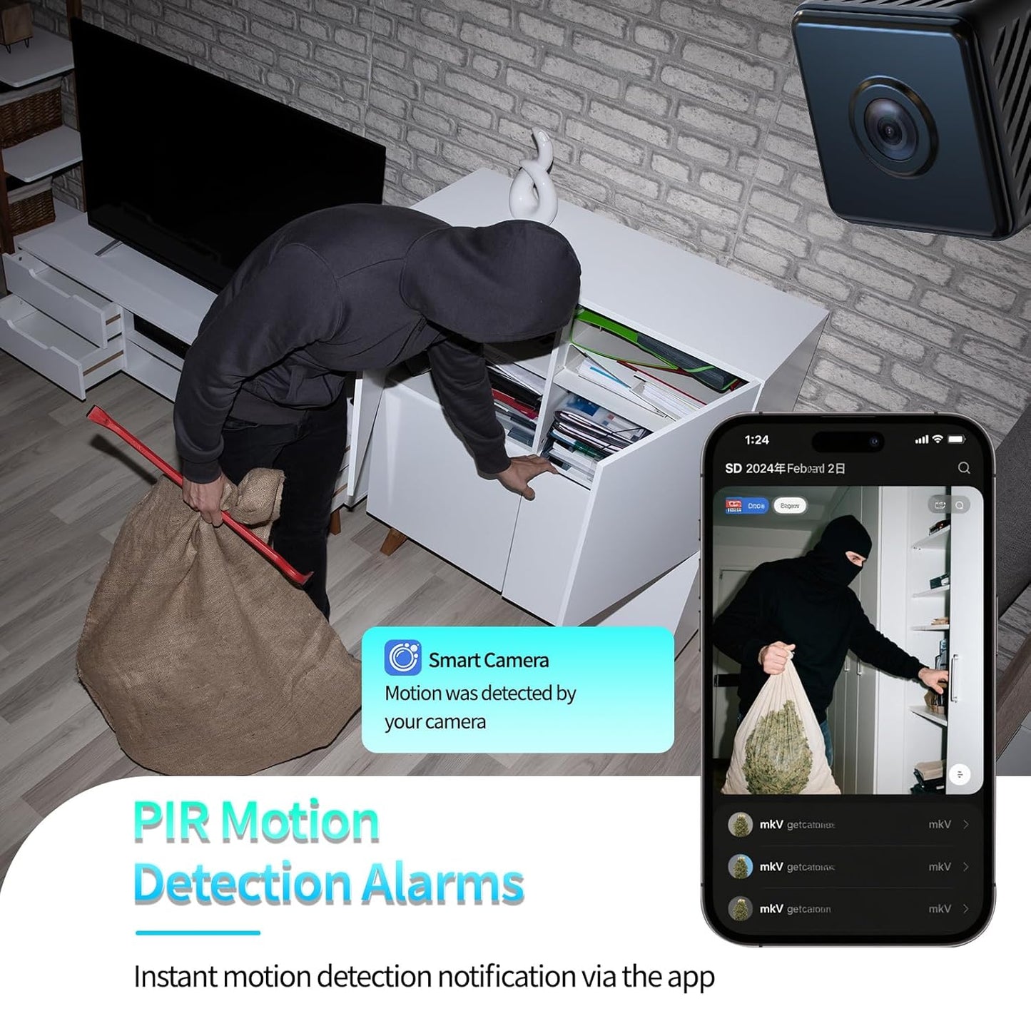 Wireless WIFI Night Vision Camera With Two-Way Audio System