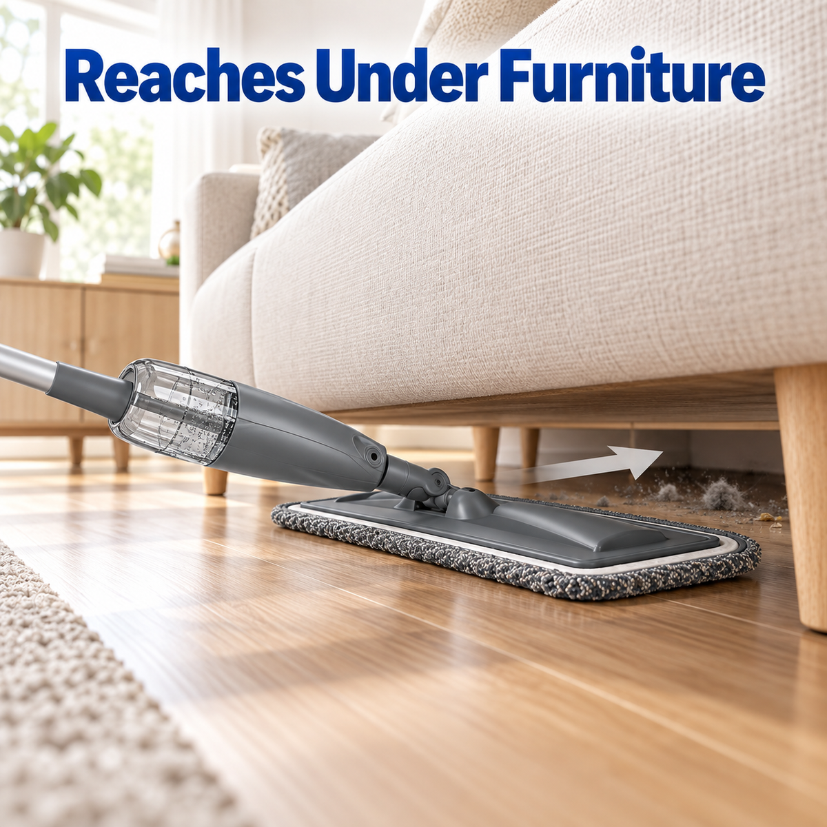 Manual Spray Mop With Refillable Water Tank